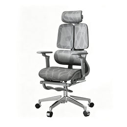 Comfortable Ergonomic Mesh Office Chair with Adaptive Lumbar Support, 135° Recline, and Footrest for Home, Office, and Gaming BGY-1034