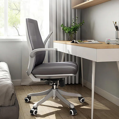 Ergonomic Gray Office Chair Elegance Meets Comfort Stylish Backrest Breathable BGY-1036