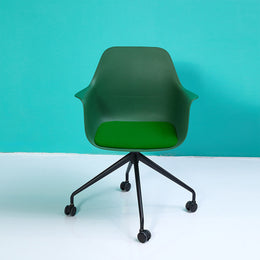 Ergonomic Office Chair 17 in Wide with L-Shaped & Lumbar Support for Home Office