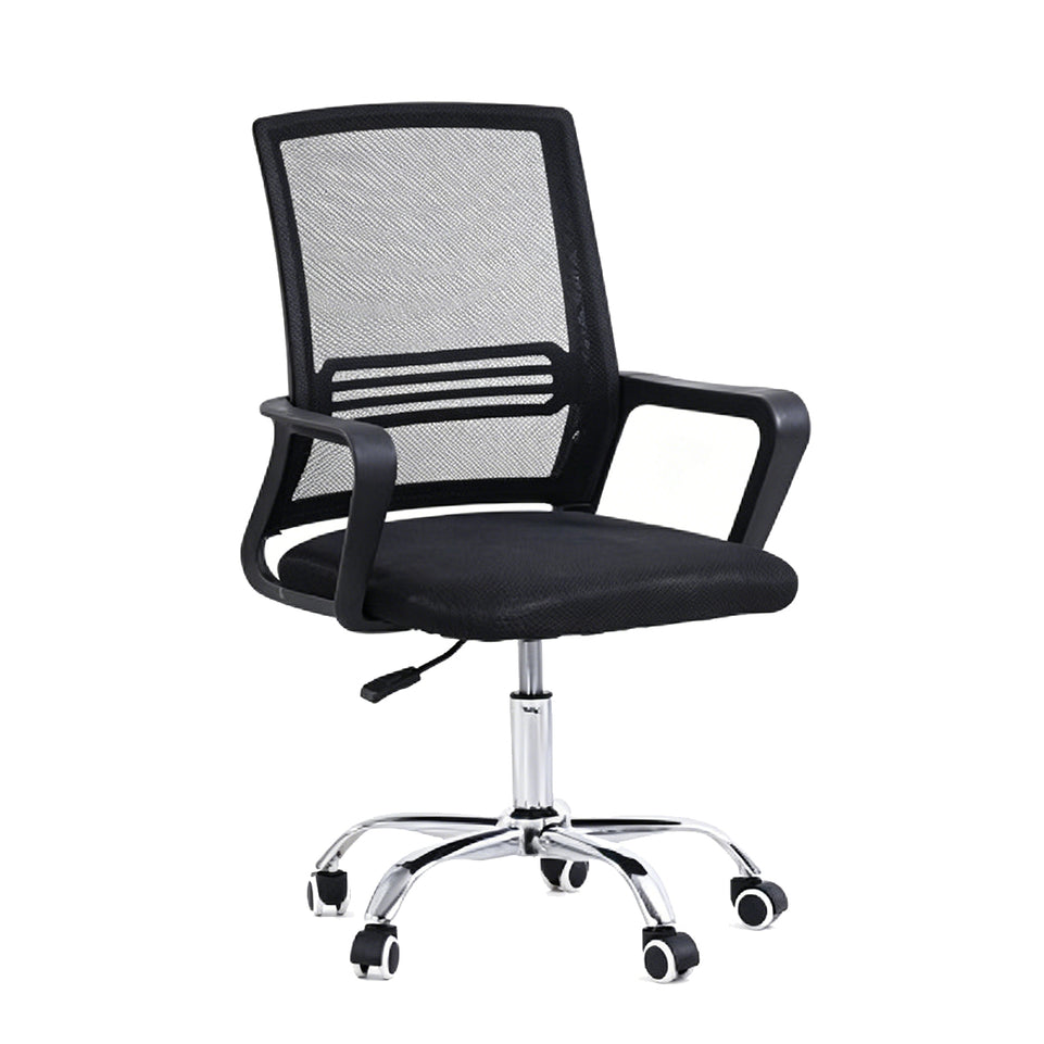 Adjustable Breathable Mesh Office Chair with 360° Swivel & S-shaped Back for Conference Rooms & Offices BGY-106