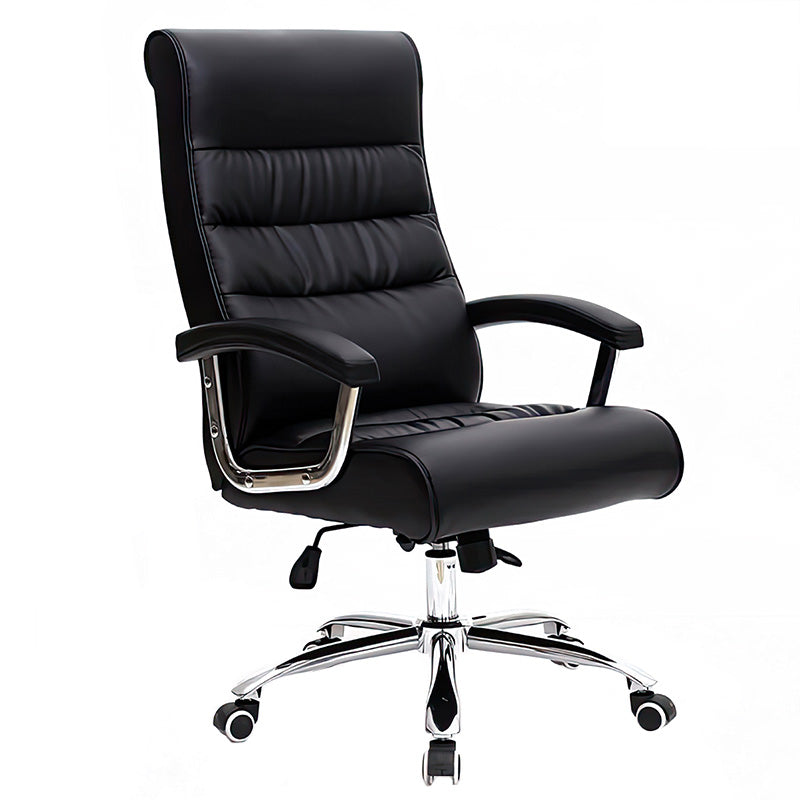 Rotating Ergonomic Brown Office Chair with Adjustable Height and Armrests for Office and Home BGY-1062