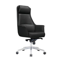 Executive Desk, Chair High-back with Casters, L28" x W28" x H53", for office workstation, ergonomic office furniture