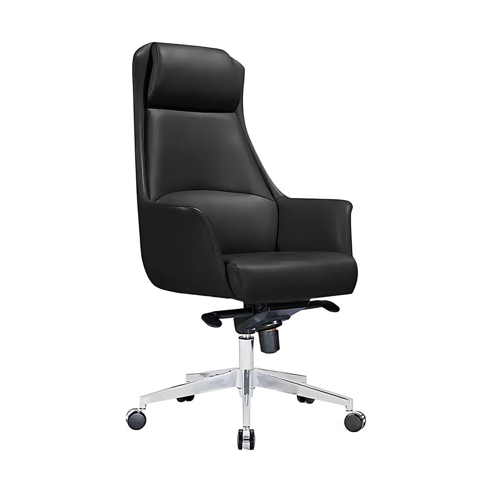 Executive Desk, Chair High-back with Casters, L28" x W28" x H53", for office workstation, ergonomic office furniture