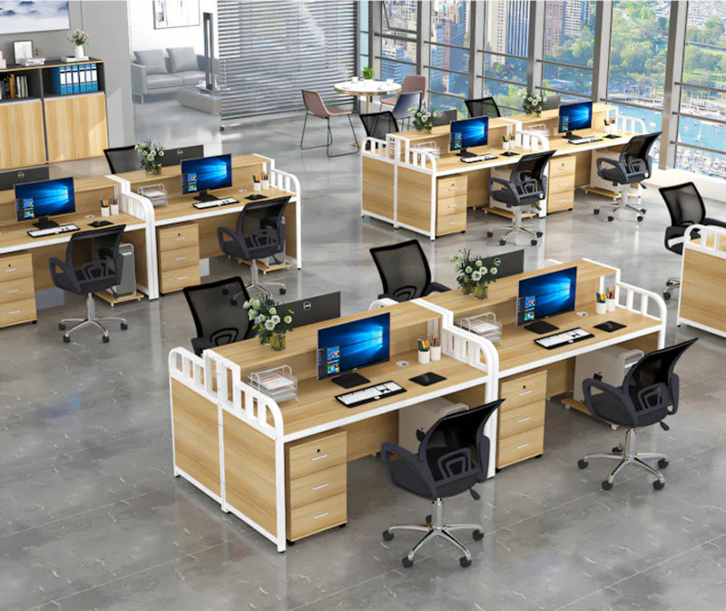 Modern Single Desk with Partition - Ideal for Offices and Workstations BGZ-020