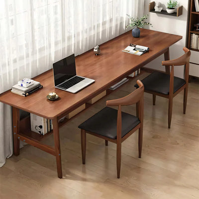 Solid Wood Leg Long Desk - Simple Office Computer Desk for Home-BGZ-167