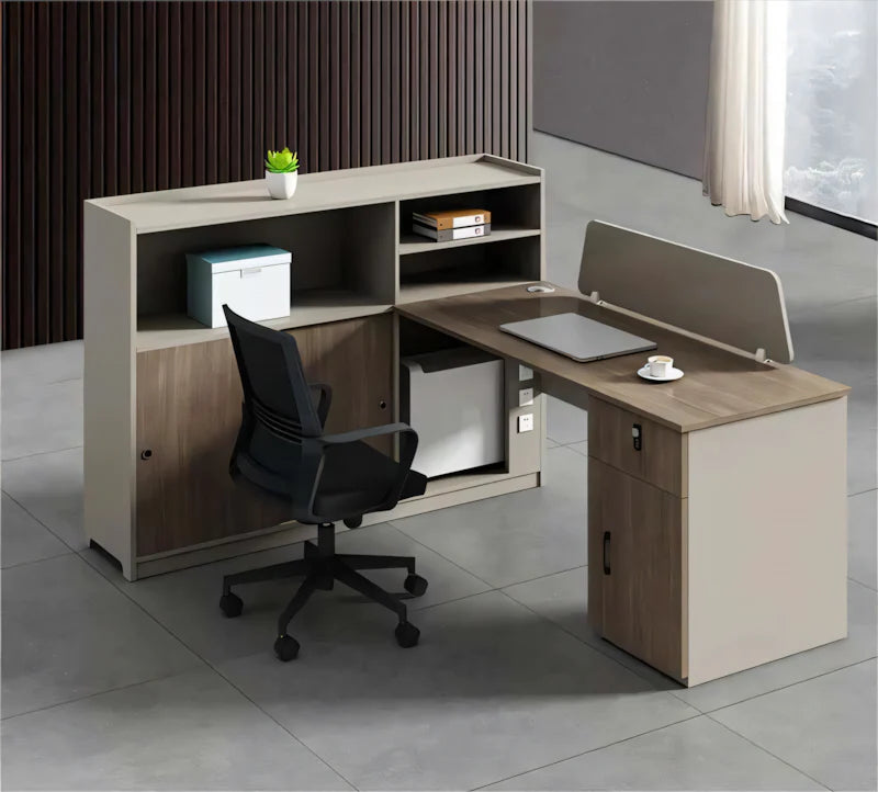 Modern Office Desk and Chair Set for 4-6 Employees BGZ-184