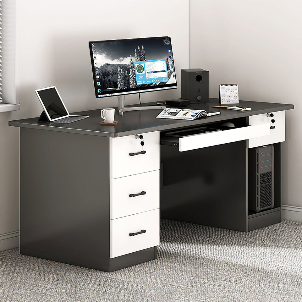 Minimalist Computer Desk with Storage Drawers for Home and Office BGZ-2022