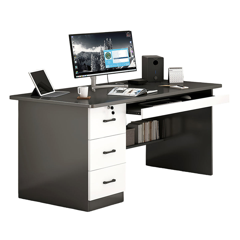 Minimalist Computer Desk with Storage Drawers for Home and Office BGZ-2022