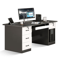 Minimalist Computer Desk with Storage Drawers for Home and Office BGZ-2022