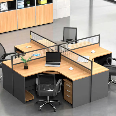 Modern Office Furniture Set with Partitioned Desks BGZ-229