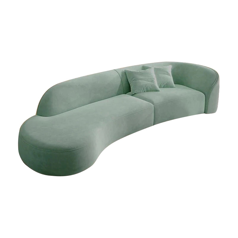 Curved Sofa with Single Armrest for Living Room and Reception Area BSF-035