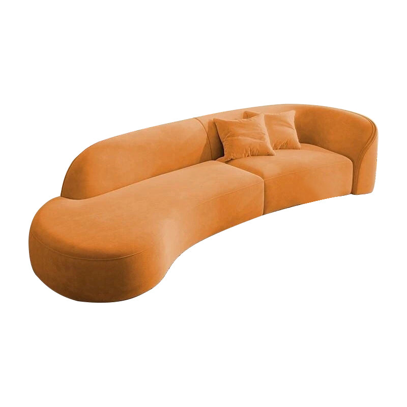 Curved Sofa with Single Armrest for Living Room and Reception Area BSF-035