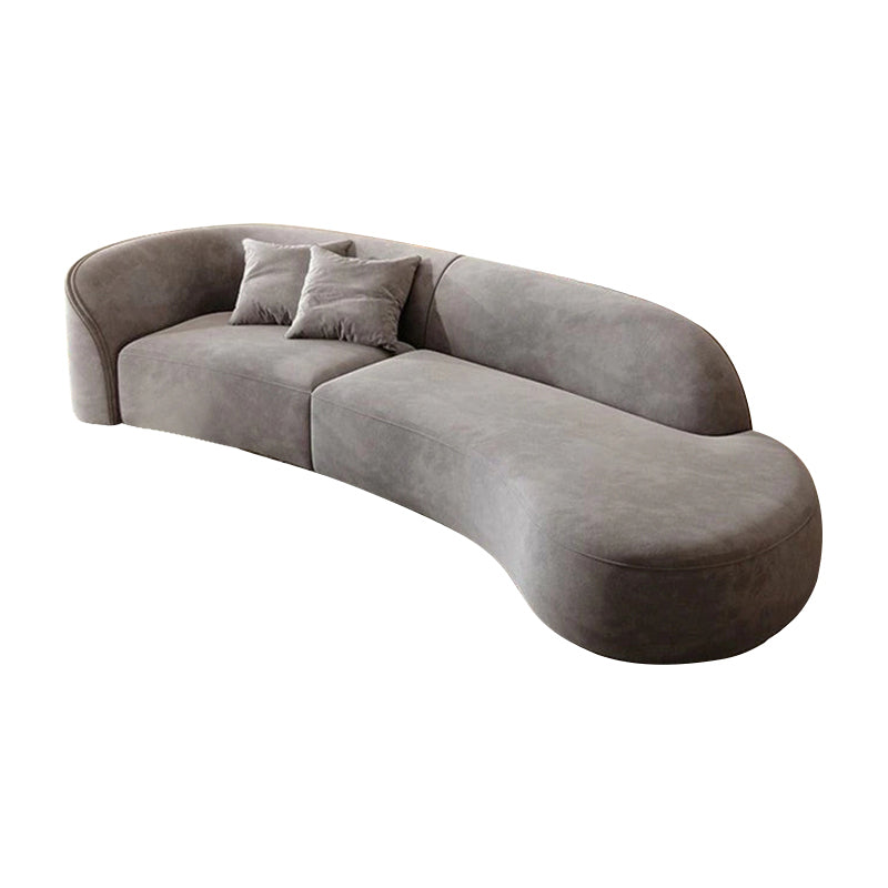 Curved Sofa with Single Armrest for Living Room and Reception Area BSF-035