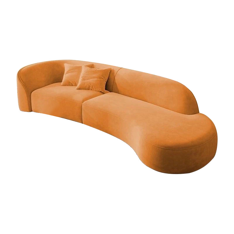 Curved Sofa with Single Armrest for Living Room and Reception Area BSF-035