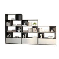 Premium Dual-Sided Office Storage File Cabinet with File and Hollow Display Shelves for Modern Workspaces CWG-2171