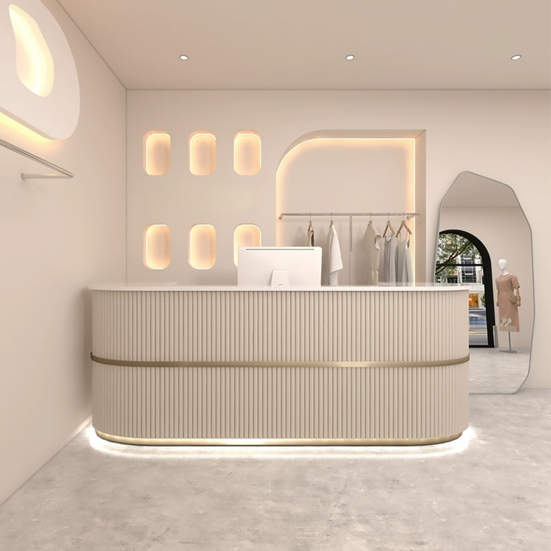 Customizable Luxury Durable Curved Reception Desks In Stock, Online ...
