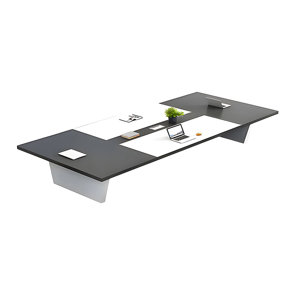 Rectangular and Large Conference Table Office Negotiation Table Long Table with Cable Management HYZ-008-W (West Coast)