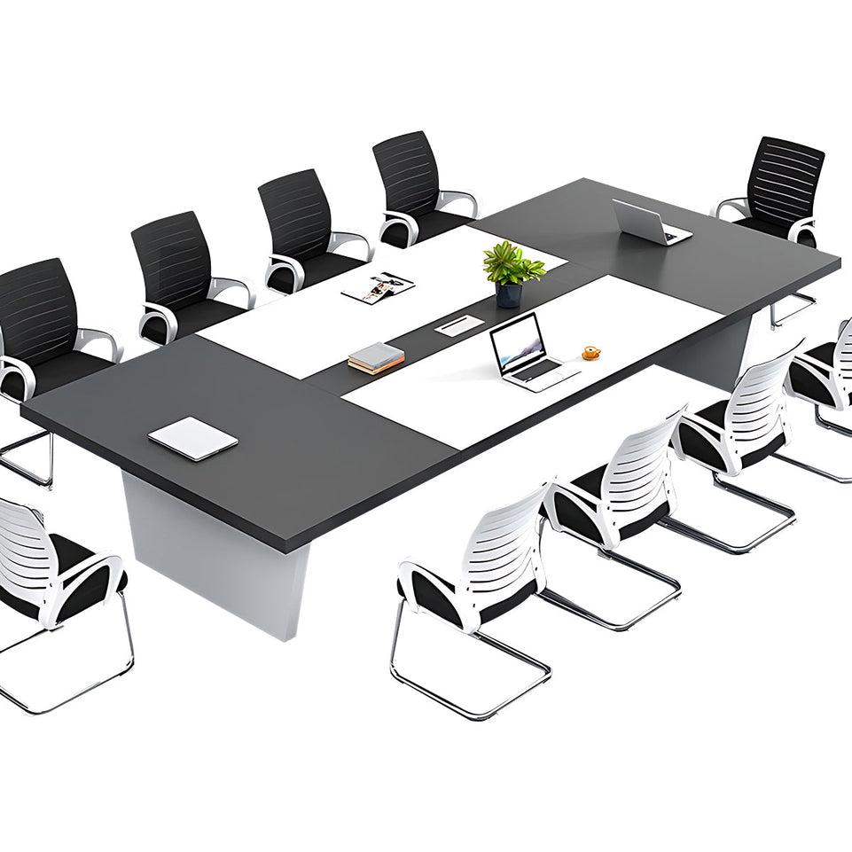 Rectangular and Large Conference Table Office Negotiation Table Long Table with Cable Management HYZ-008-W (West Coast)