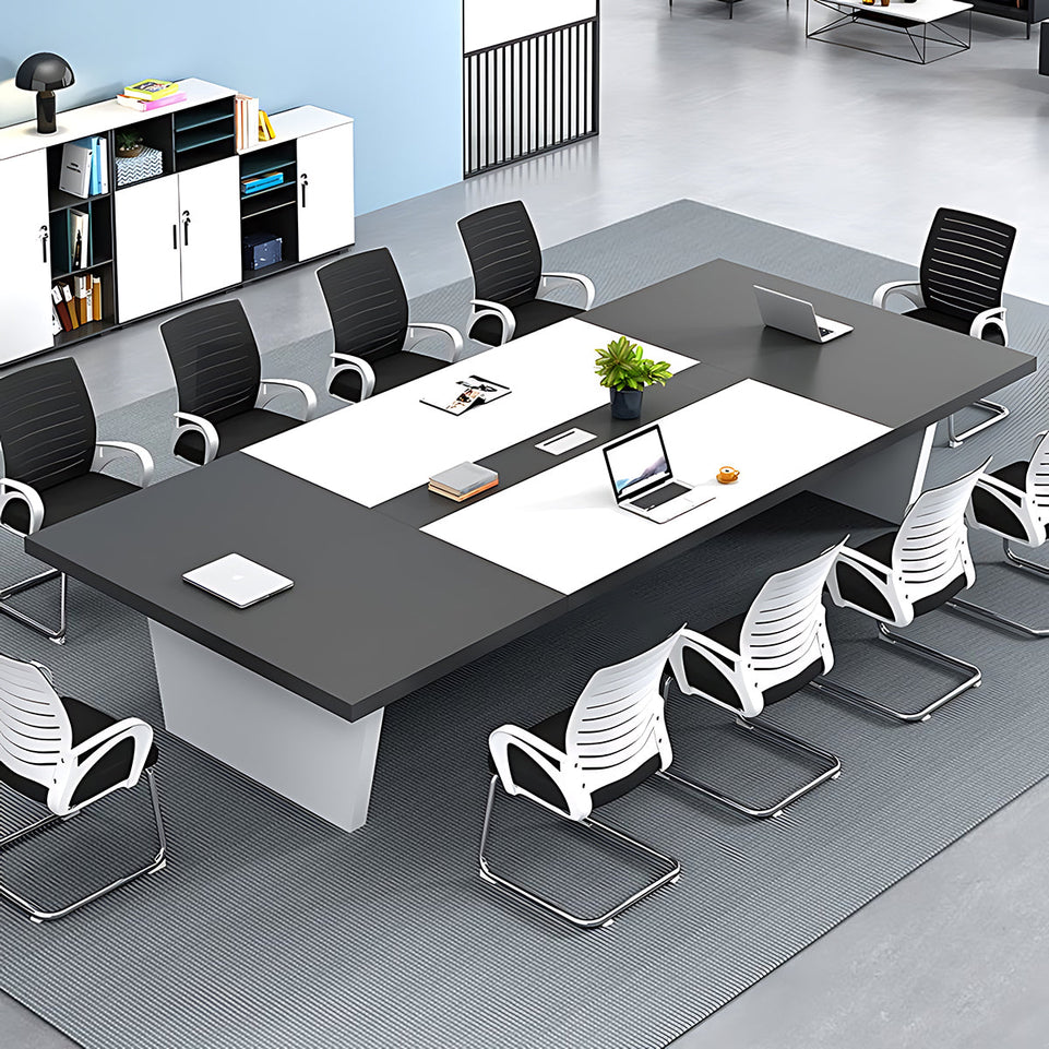 Rectangular and Large Conference Table Office Negotiation Table Long Table with Cable Management HYZ-008-W (West Coast)