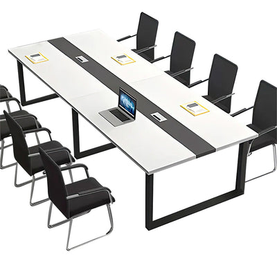 Simple  Conference Table with Cable Management Office Desk Negotiation Table HYZ-1010 (Sale Event)