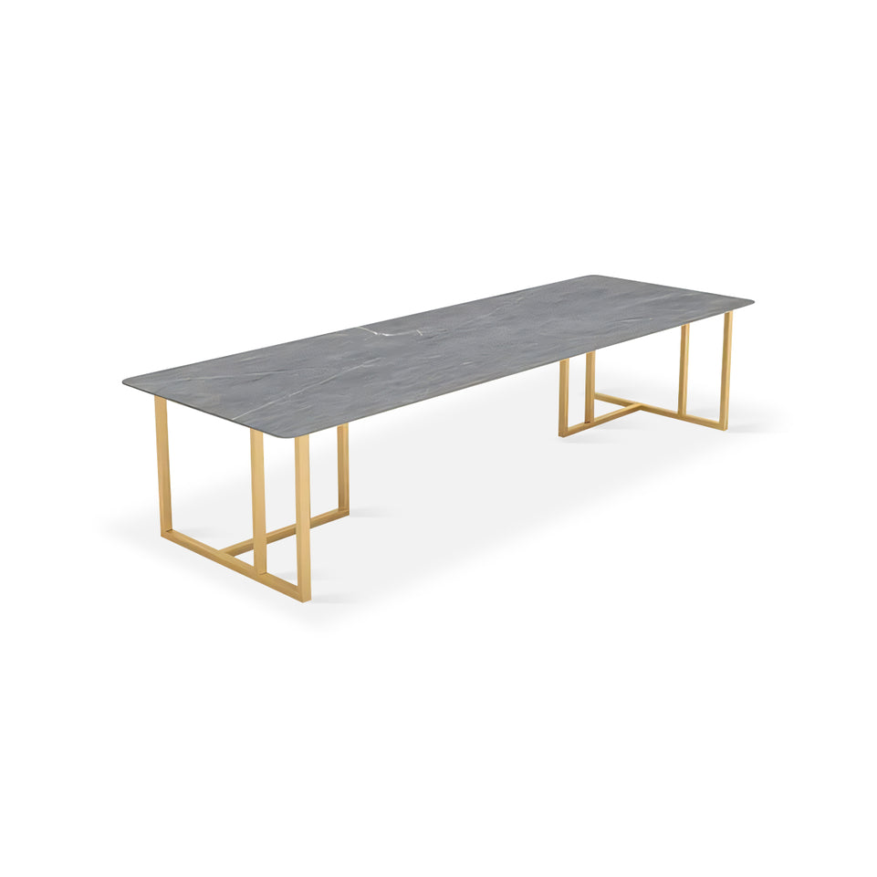 Modern Stone Marble Commercial Reception Conference Table with Stylish and Simple Design HYZ-10119