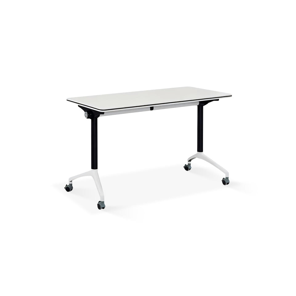 Folding Conference Table and Chairs can be Spliced and Movable Office Desk with Wheels HYZ-10140