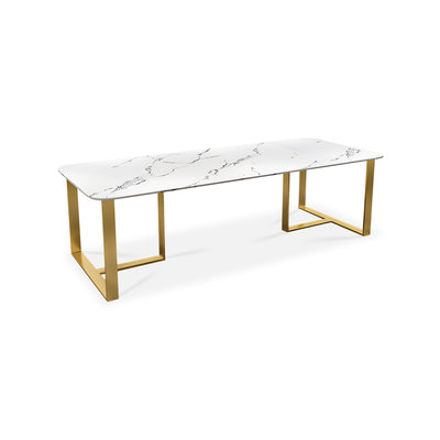 White Marble Conference Table Fashion Table Elevate Your Workspace HYZ-1023