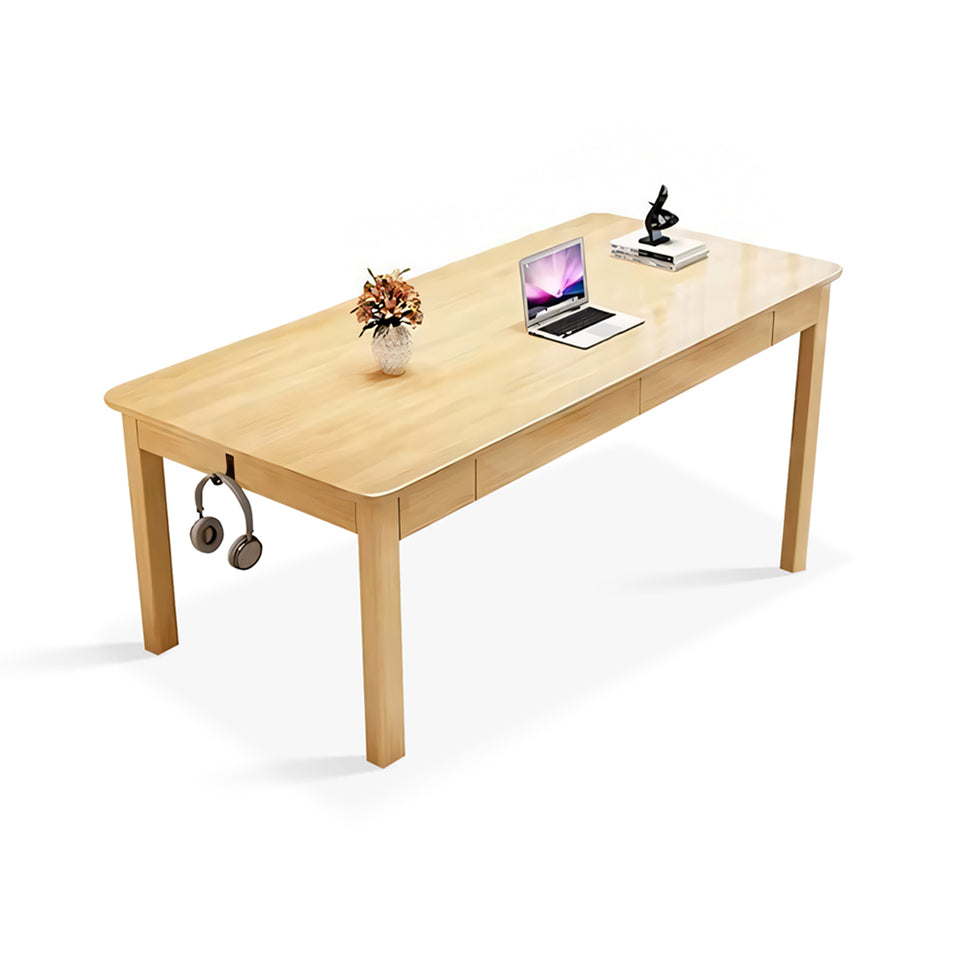 Solid Wood Conference Table for Home Living Room and Minimalist Study Table for Four People HYZ-1083