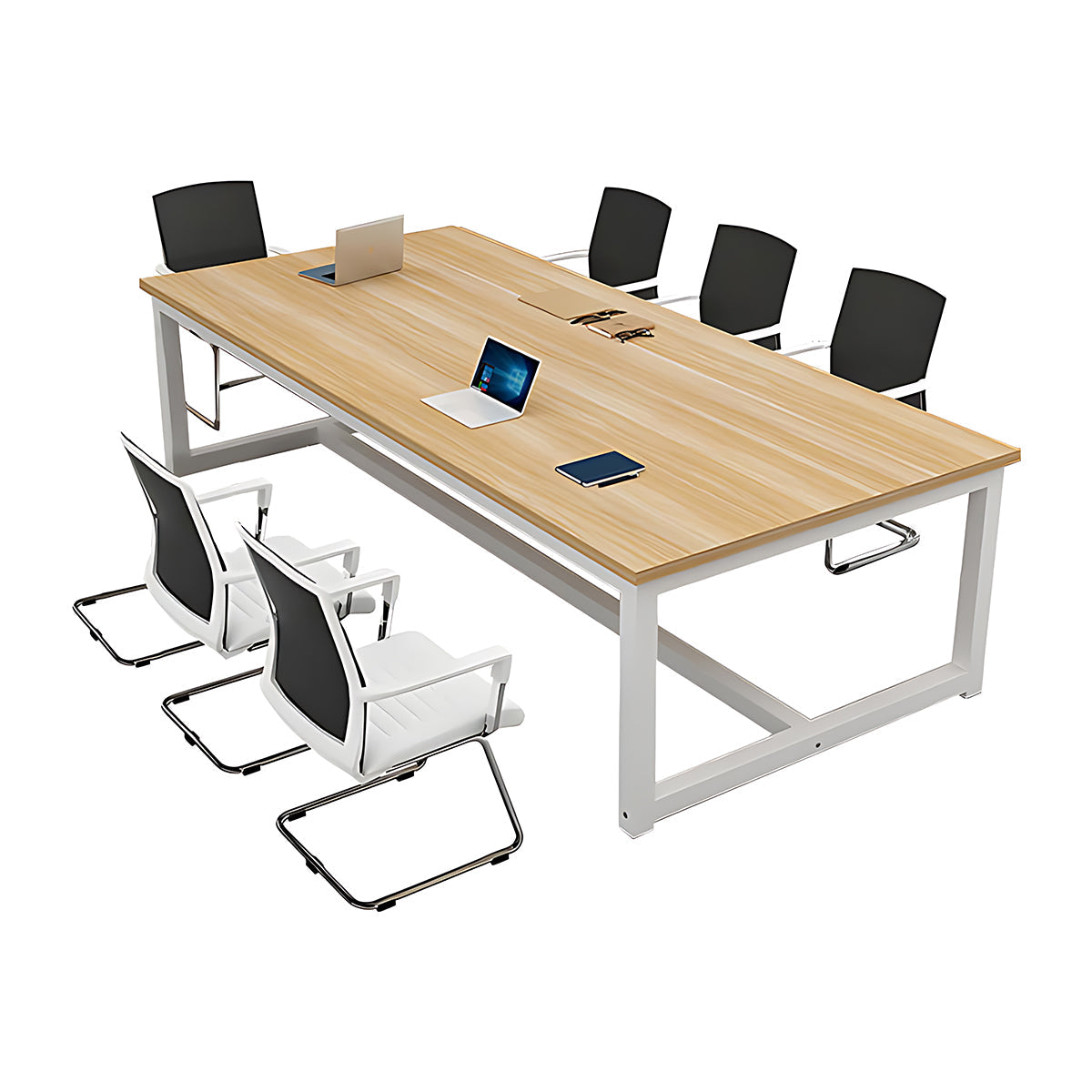 Simple Modern Solid Wood Rectangular Conference Table Office Desk HYZ-739