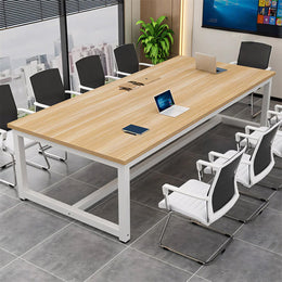 Rectangular Conference Table Office Desk Solid Wood HYZ-739-W (West Coast)