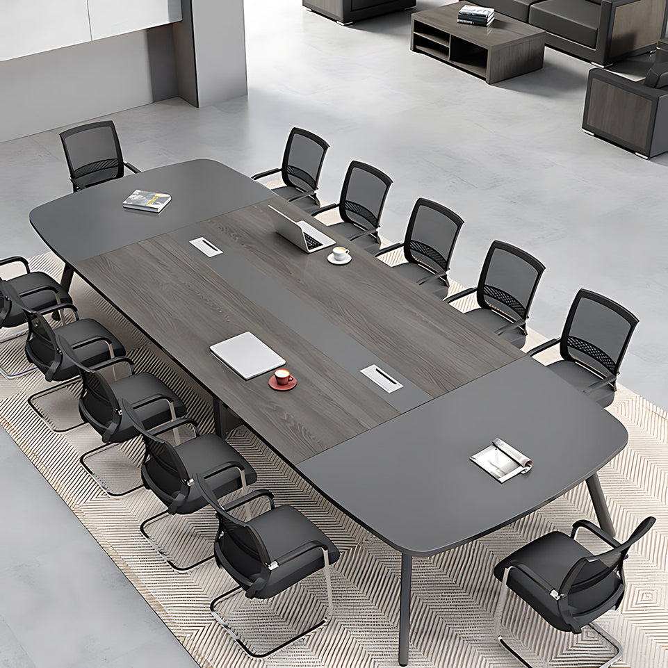 Large and Rectangle Conference Table with Socket HYZ-021-W (West Coast)