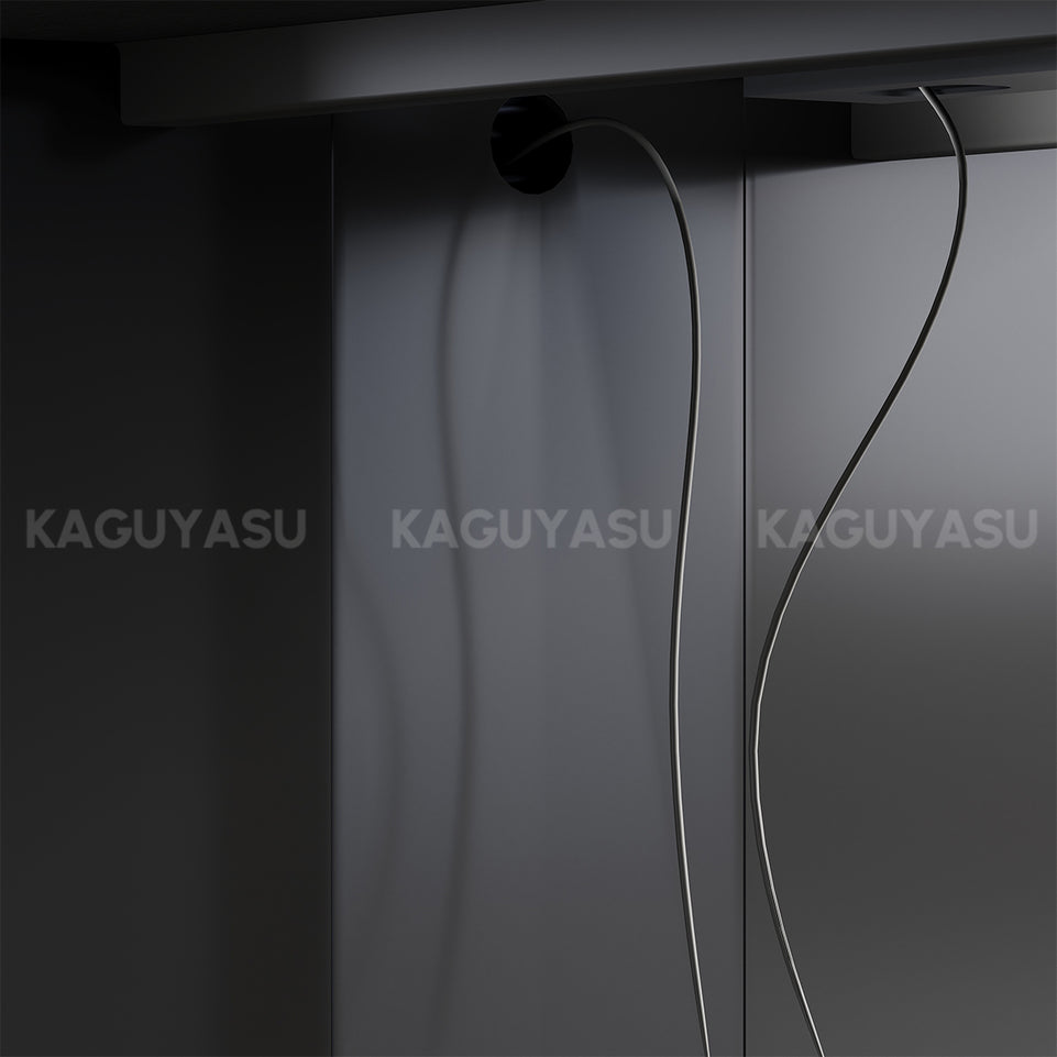 Large Conference Table with Built-In Power, Cable Management & Thick Sectioned Top