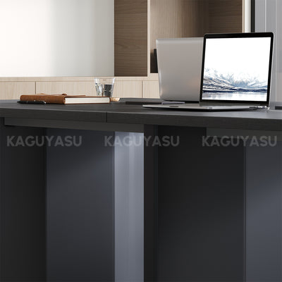 Large Conference Table with Built-In Power, Cable Management & Thick Sectioned Top (In Stock)