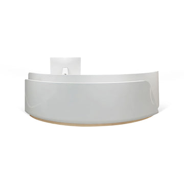 U-Shaped Reception Desk 79-118 in Wide with File Drawers for Salon