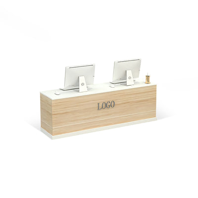 Sample Straight Front Desk with Lockable Drawers for Shops and Reception Areas JDT-10115