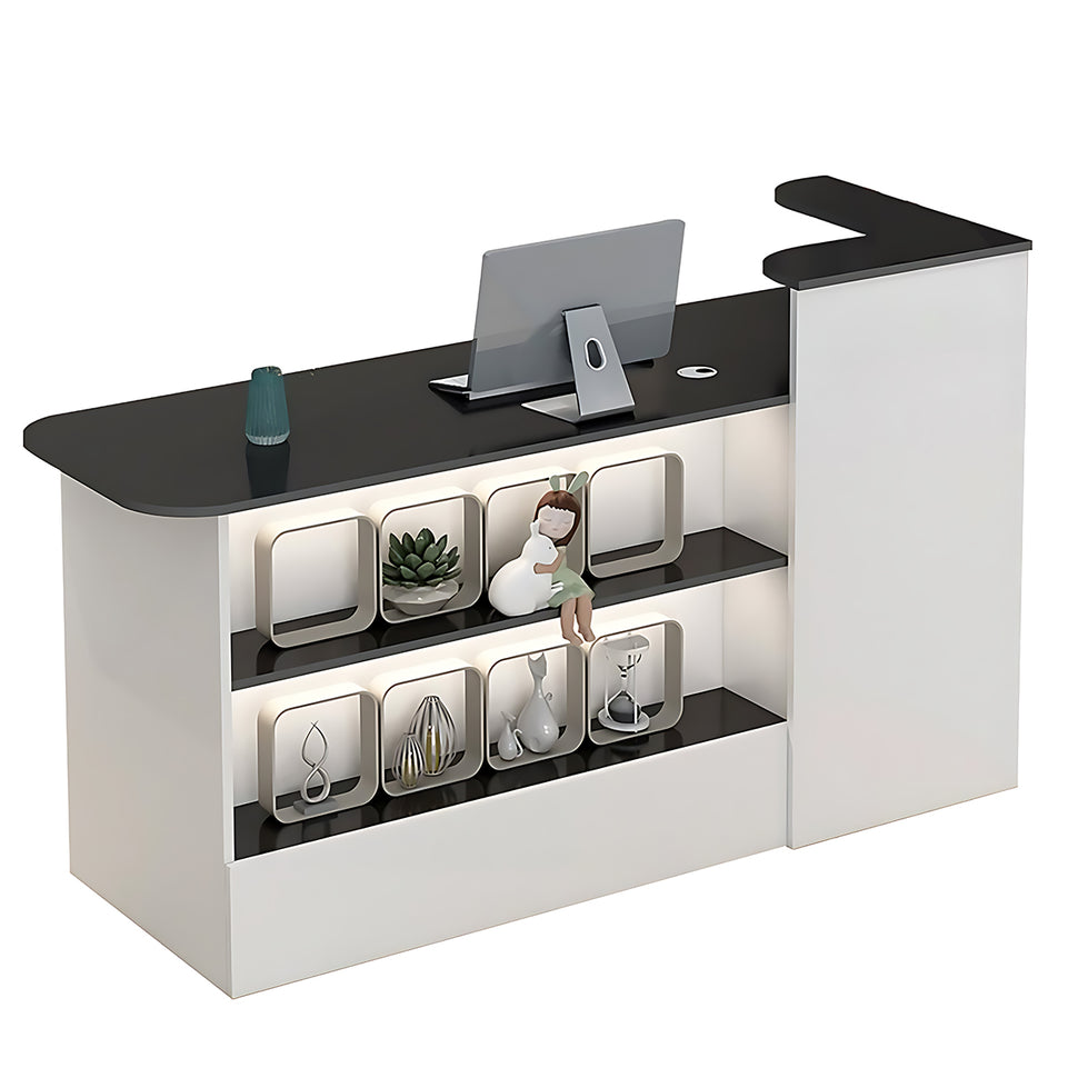 Modern  Reception Desk Retail Counter with Display Shelf JDT-104（In Stock）