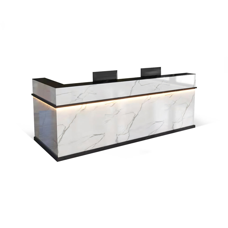 Compact Straight Front Desk with Keyboard Tray and Lockable Drawer for Offices JDT-1049