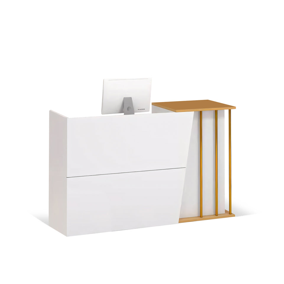 Compact Front Desk with Drawers and Storage Shelf for Store JDT-1078