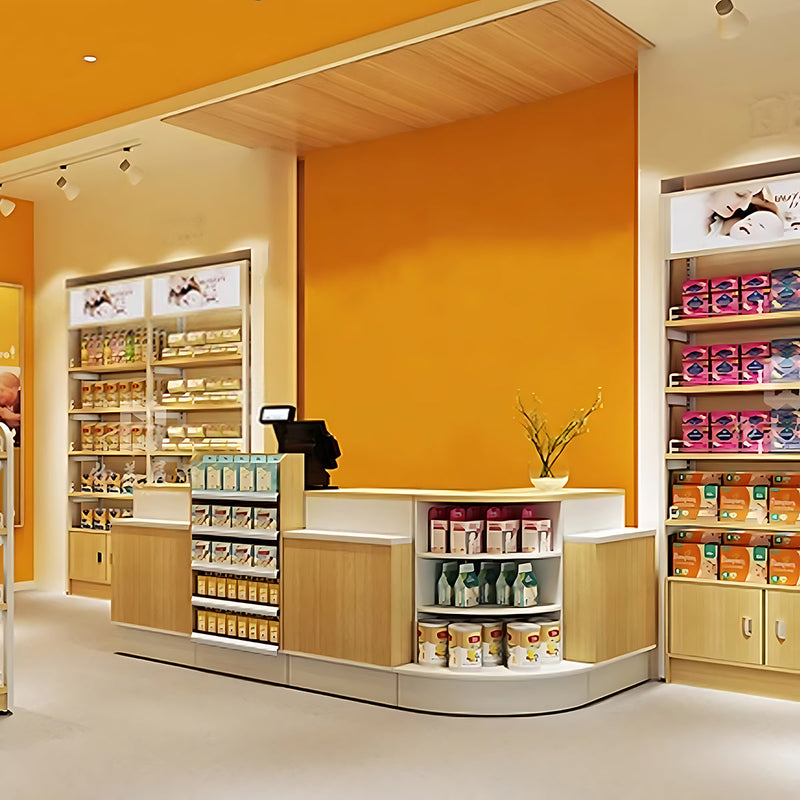 Retail Reception Desk 24-94 in Wide with Lockable & File Drawers for Retail