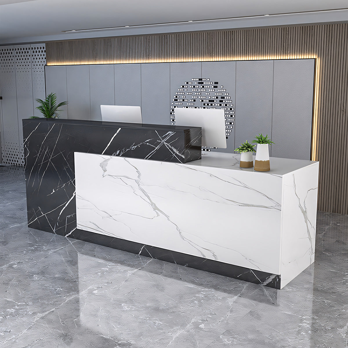 Modern Lacquered Reception Desks Front Desks JDT-711