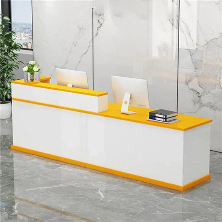 Modern Minimalist Reception Desk with Multiple Color Options in Stock JDT-712-KC-E