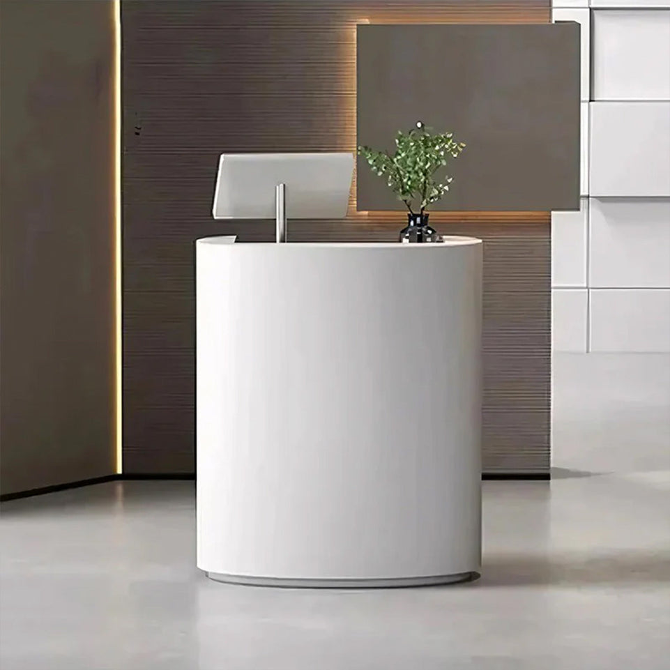 Fashion Small Curved Reception Desk JDT-7291-W（West Coast）