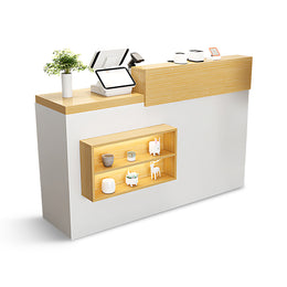 Display Shelf Reception Counter with Drawer for Retail Shops JDT-735-W (West Coast)