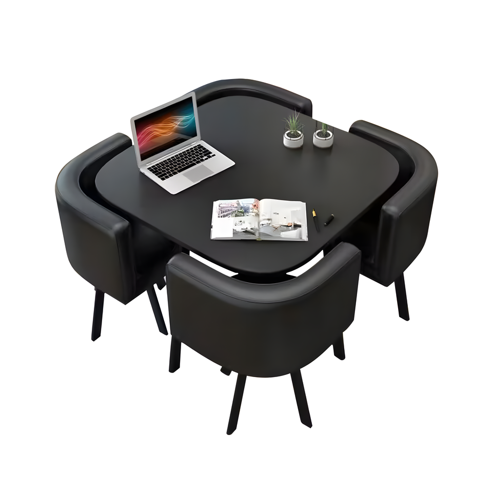 Modern Minimalist Style Small Meeting Table and Chair Set JDZH-009