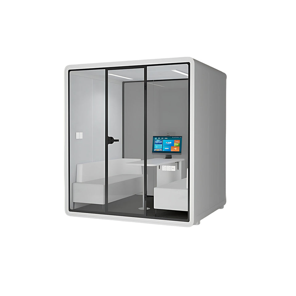Advanced Acoustic Pod with Six-layer Soundproof Structure, Tempered Safety Glass, Air Circulation System & Modular Design for Private Spaces