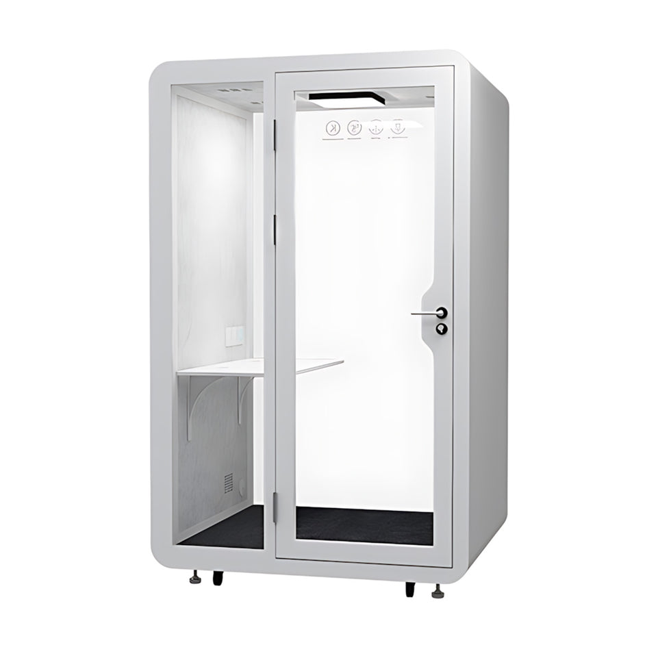 Soundproof Acoustic Privacy Pod with Eco-friendly Materials, Noise Reduction System, Quiet Ventilation & Modular Design for Private Workspaces
