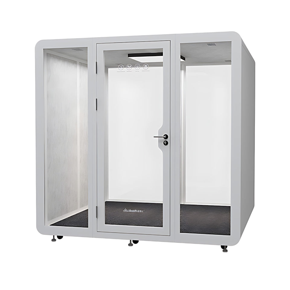 Soundproof Acoustic Privacy Pod with Eco-friendly Materials, Noise Reduction System, Quiet Ventilation & Modular Design for Private Workspaces