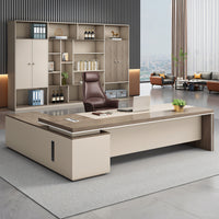 Elegant Executive Office Desk Computer Boss High Quality  Desktop L Shaped Aesthetic Design LBZ-1030