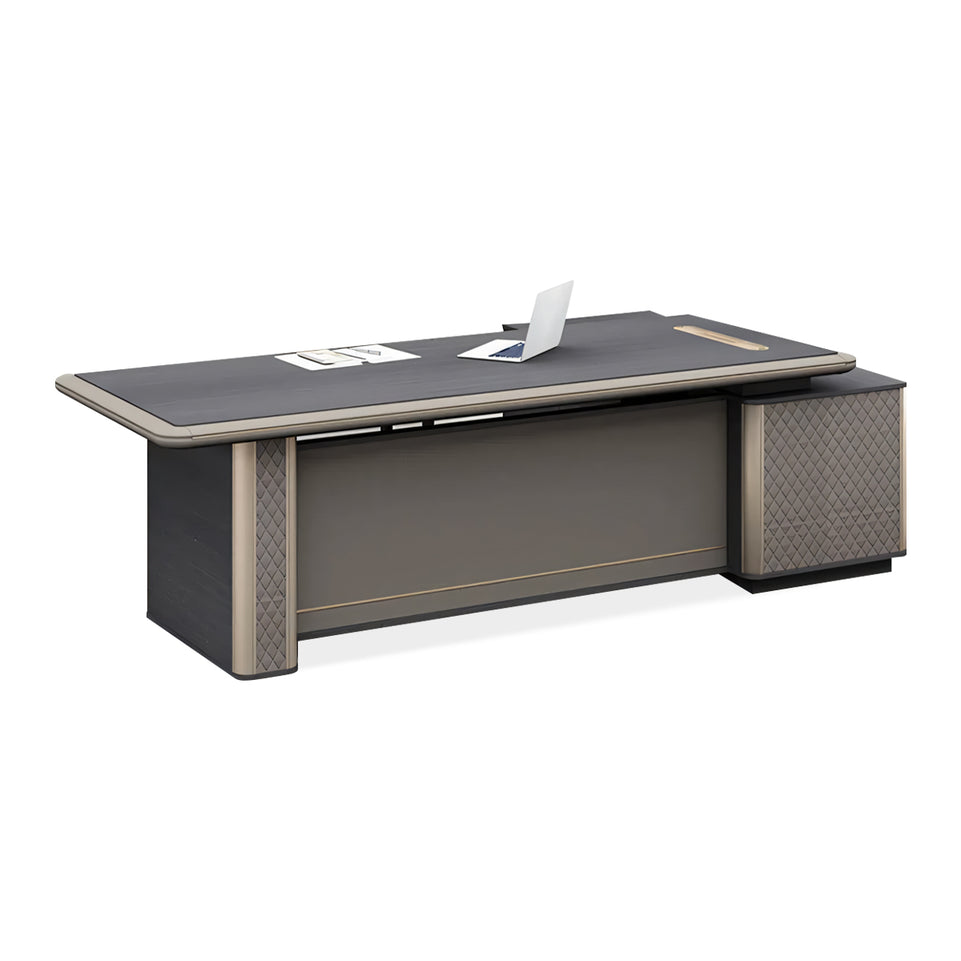 Executive Desk With High Load-Bearing Capacity L-Shape Corner Desk with Side Cabinet LBZ-1067