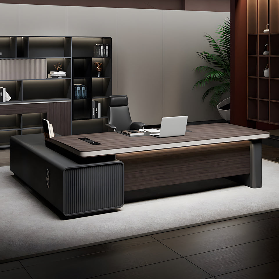Modern Executive Desk for Boss with Multimedia Cable Box  LBZ-2097（In Stock）